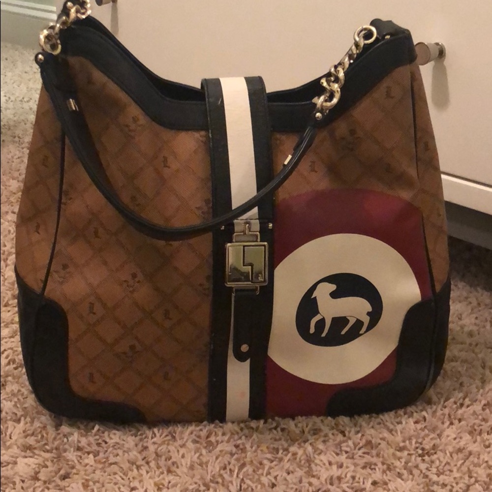 L.A.M.B. vintage hobo bullseye handbag